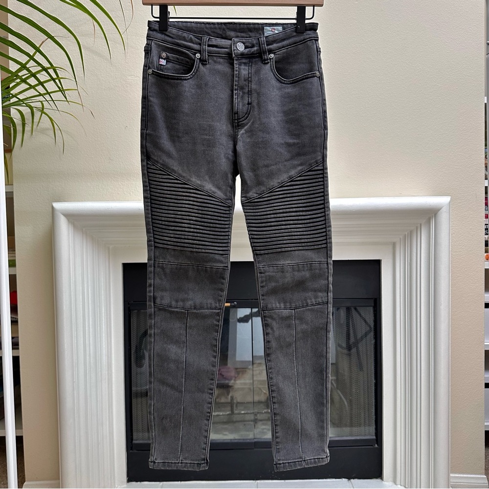 AG JEANS motor skinny jeans